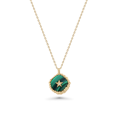 Star Malachite Medallion