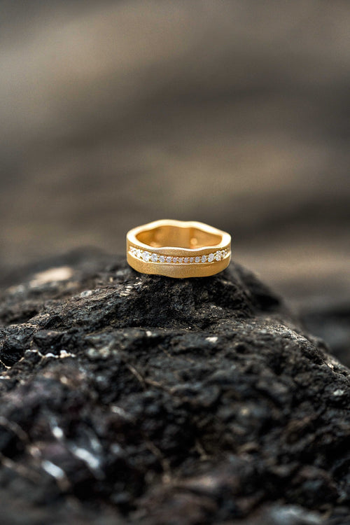 Volcanic Veil Eternity Ring